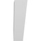 Ekena Millwork 5 1/2-in. W x 20-in. D x 20-in. H Traditional Architectural Grade PVC Knee Brace BRCP055X20X20TRA - alternate 5